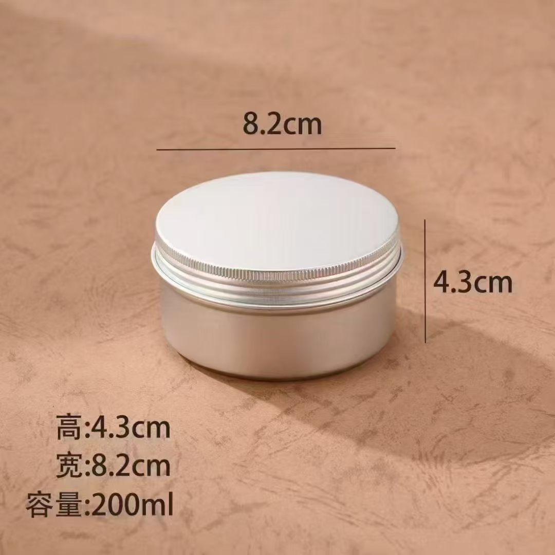 Colored round aluminum box